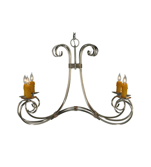 34.5" Wide Elon 6 Light Chandelier