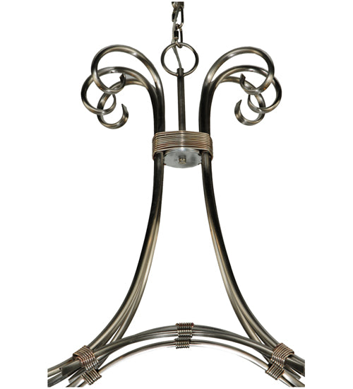 34.5" Wide Elon 6 Light Chandelier