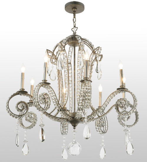 40"W Lucerne 8 Lt Chandelier