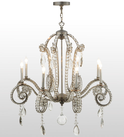 40"W Lucerne 8 Lt Chandelier