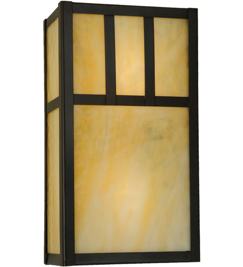 6.5"W Hyde Park Double Bar Mission Wall Sconce