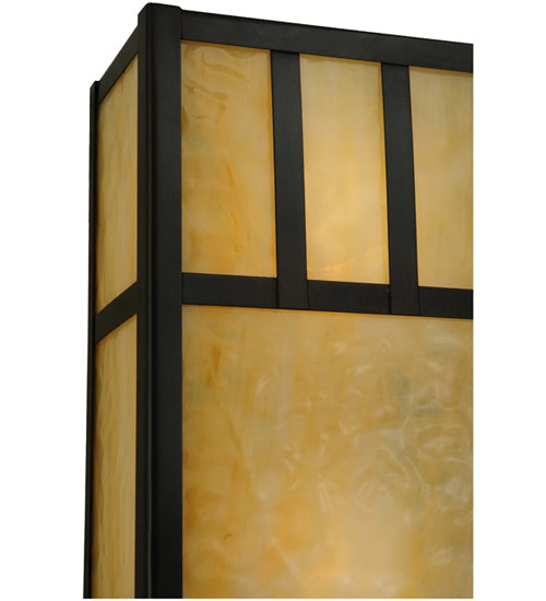 6.5"W Hyde Park Double Bar Mission Wall Sconce