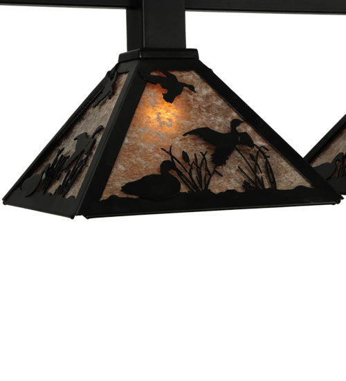 75"L Ducks In Flight 5 Lt Island Pendant