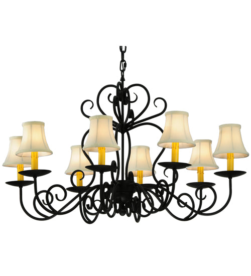 36"W Corrina 8 Lt Chandelier