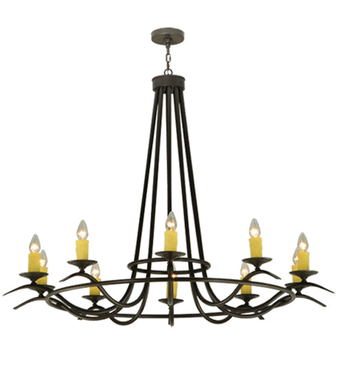 58"W Octavia 10 Lt Chandelier