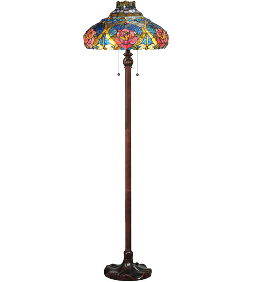 60"H Dragonfly Rose Floor Lamp