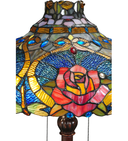 60"H Dragonfly Rose Floor Lamp