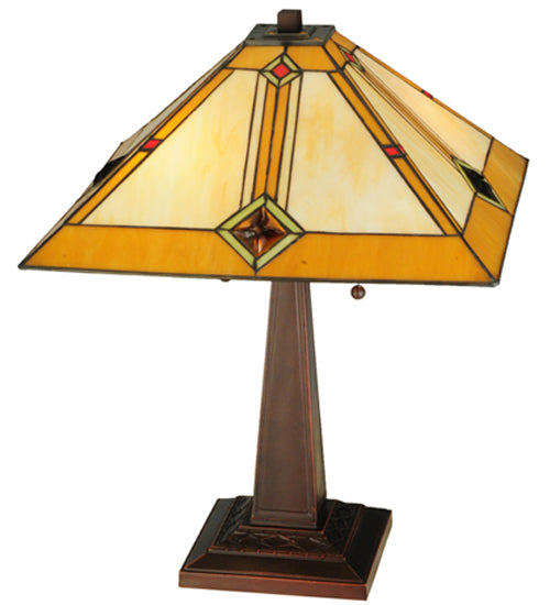 22"H Diamond Mission Table Lamp