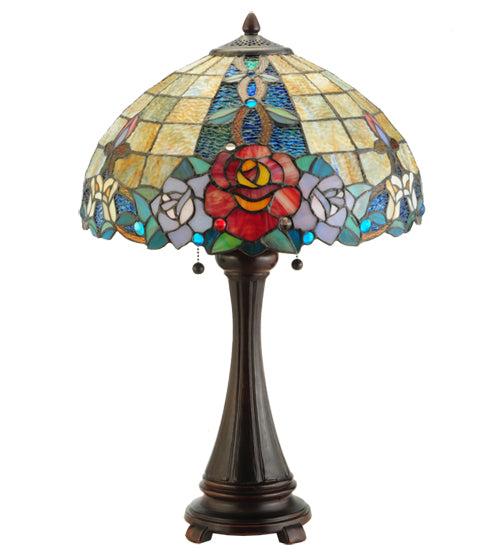 25"H Rose Vine Table Lamp