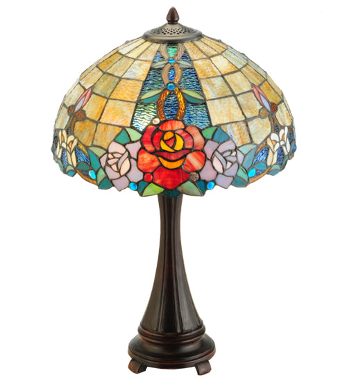 25"H Rose Vine Table Lamp