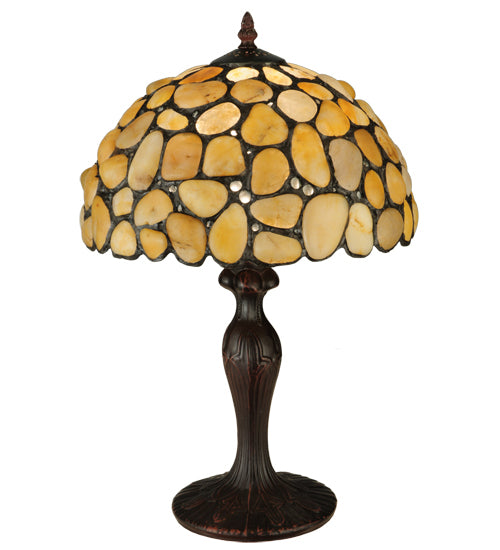 19.5"H Agata Yellow Table Lamp