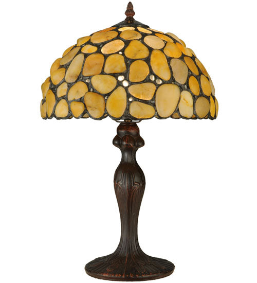 19.5"H Agata Yellow Table Lamp