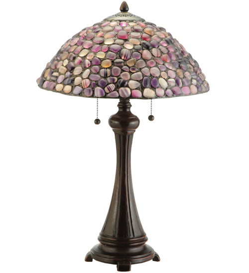 25"H Agata Purple Table Lamp