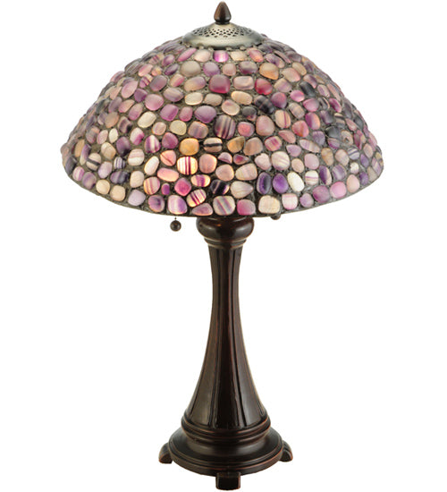 25"H Agata Purple Table Lamp