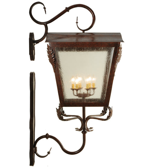 23"W Christian Lantern Wall Sconce