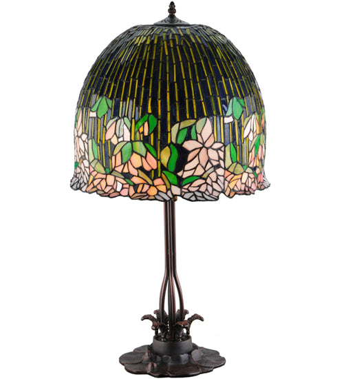 32"H Tiffany Flowering Lotus Table Lamp