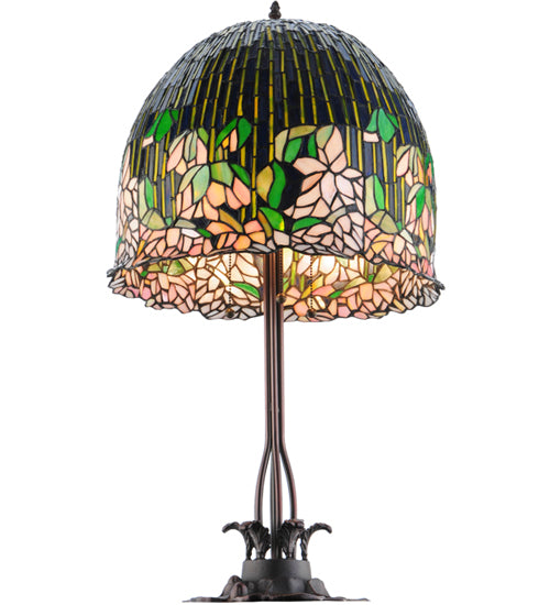 32"H Tiffany Flowering Lotus Table Lamp