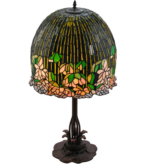 32"H Tiffany Flowering Lotus Table Lamp