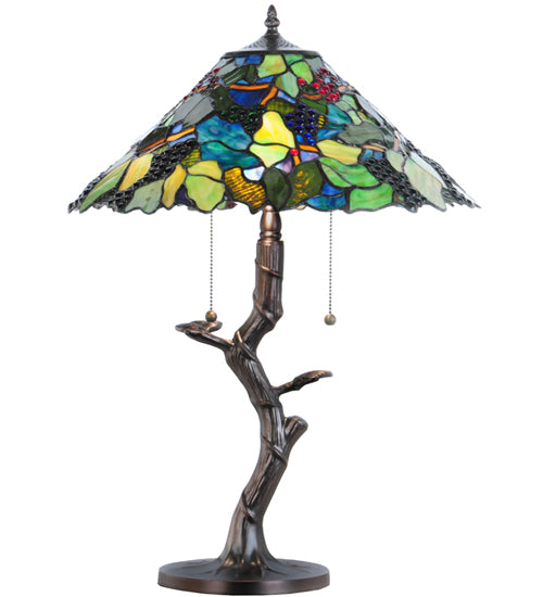 25"H Grape Harvest Table Lamp