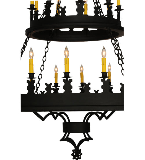 48" Wide Asen 27 Light Two Tier Chandelier