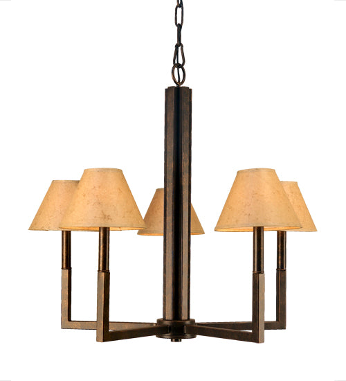 24" Wide Rula 5 Light Chandelier