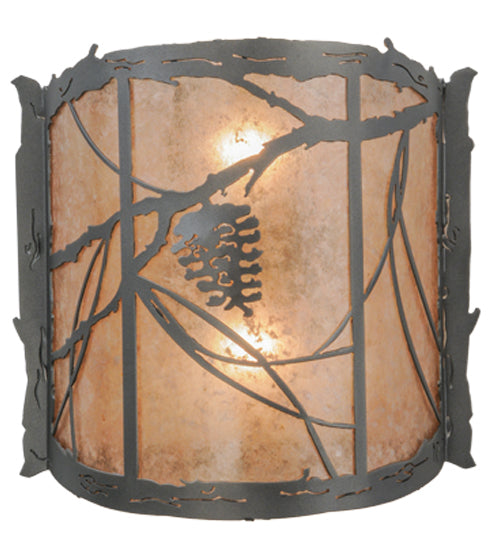 15"W Whispering Pines Wall Sconce