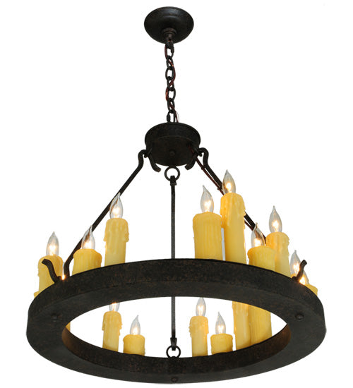 24"W Deina 18 Lt Chandelier