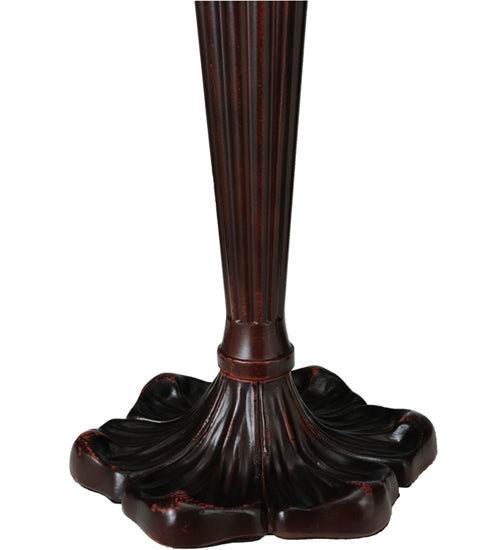 23"H Peacock Feather Lace Table Lamp