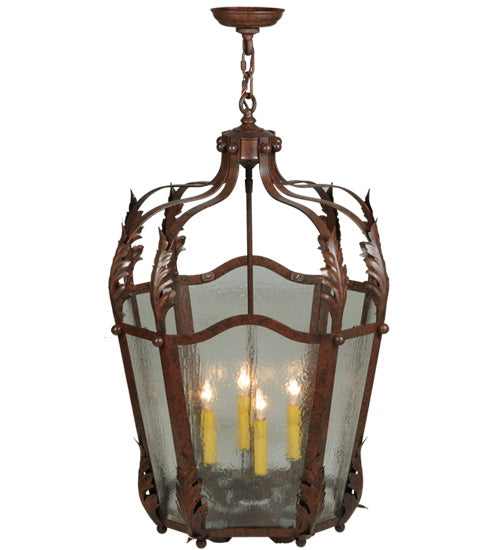 22"W Citadel 4 Light Pendant