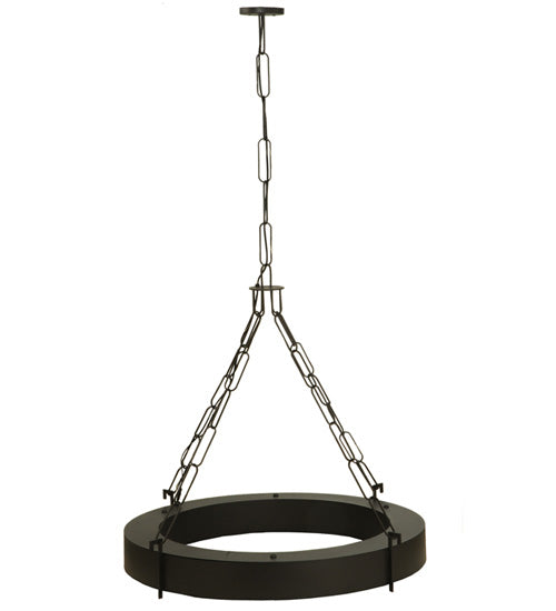 34"W Bangle W/LED Downlights Pendant