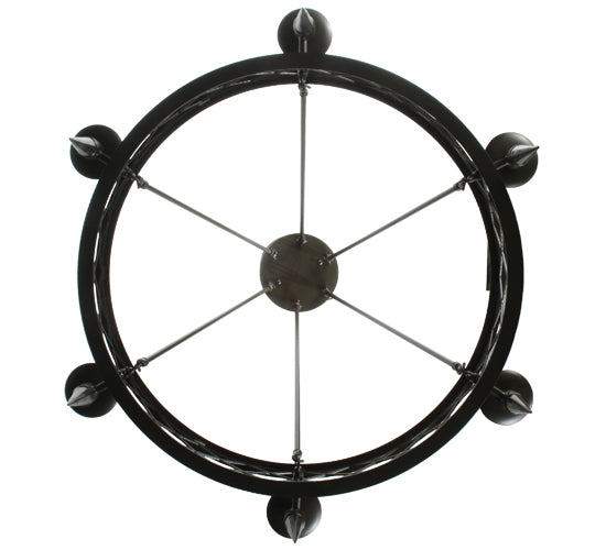 33" Wide Topridge 6 Lt Chandelier