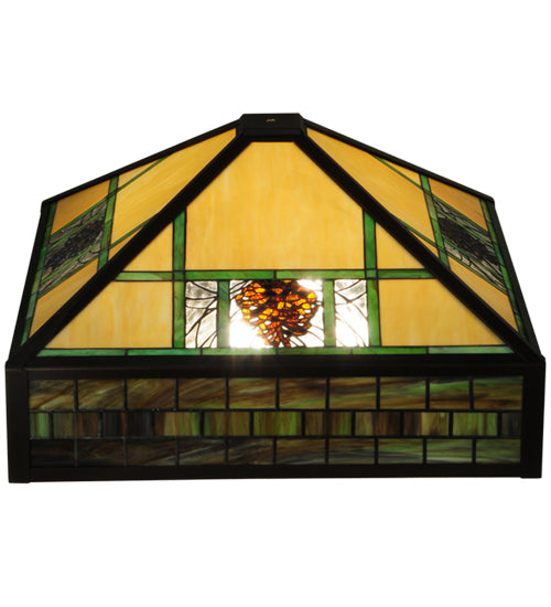 26.75"Sq Pinecone Ridge Shade