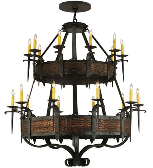 47.5" Wide Costello 20 Light Two Tier Chandelier