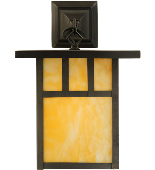 9"W Hyde Park Double Bar Mission Hanging Wall Sconce