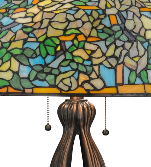 36" High Tiffany Laburnum Trellis Table Lamp