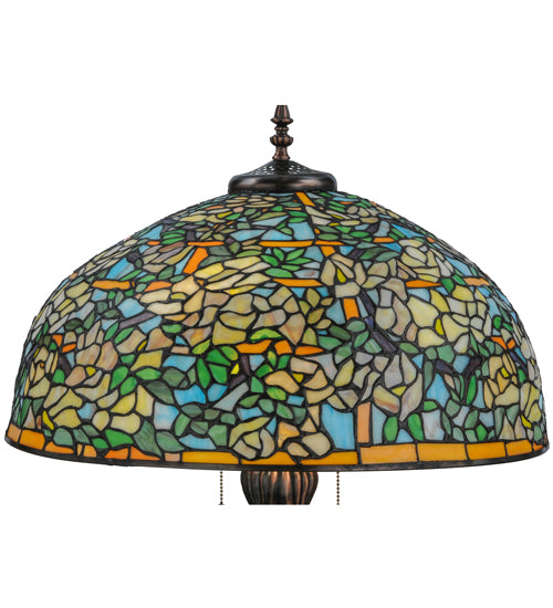 36" High Tiffany Laburnum Trellis Table Lamp