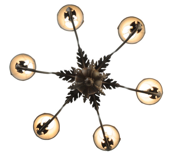 29.5" Wide Lindsay 6 Light Chandelier