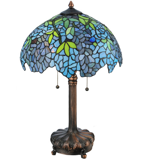 25"H Tiffany Wisteria Table Lamp