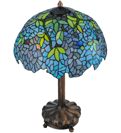 25"H Tiffany Wisteria Table Lamp