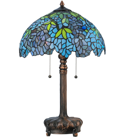 25"H Tiffany Wisteria Table Lamp