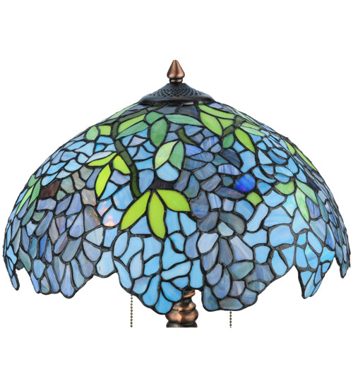 25"H Tiffany Wisteria Table Lamp