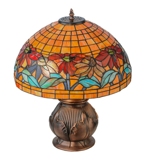 19.5"H Black Eyed Susan Table Lamp