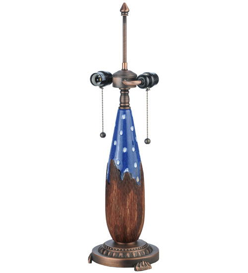 24.5"H Cristal Azul Table Lamp