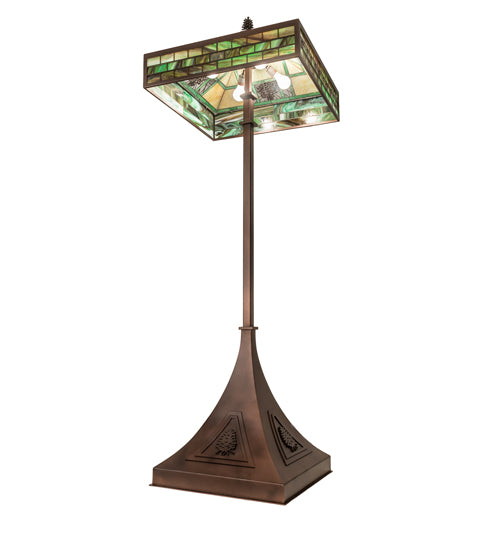 81" High Pinecone Ridge Floor Lamp