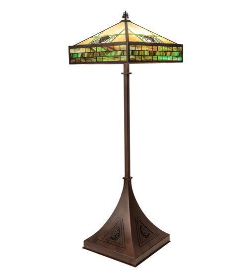 81" High Pinecone Ridge Floor Lamp