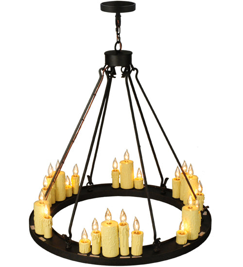 36"W Deina 24 Lt Chandelier