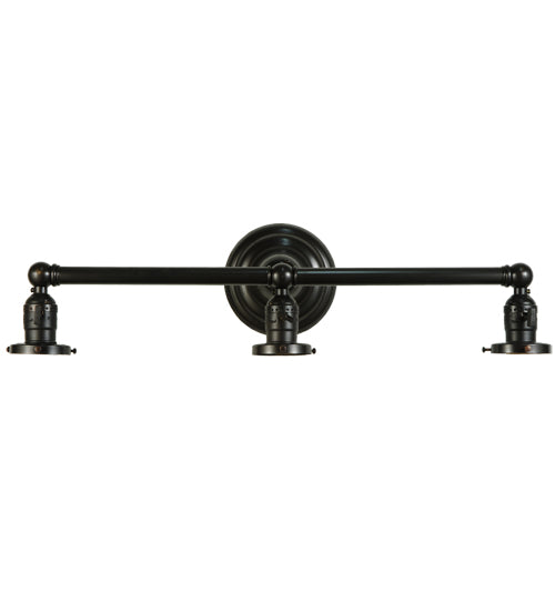 25" Wide Revival Gas & Electric 3 Light Vanity Light