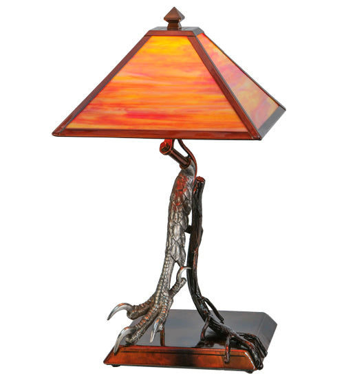 25"H Eagle Claw Kickstand Custom Table Lamp