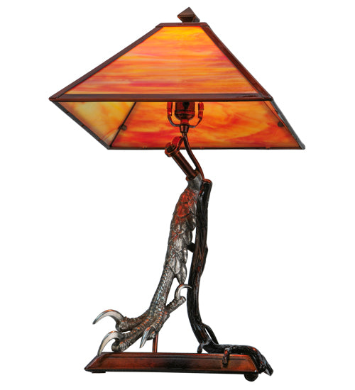 25"H Eagle Claw Kickstand Custom Table Lamp