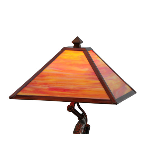 25"H Eagle Claw Kickstand Custom Table Lamp